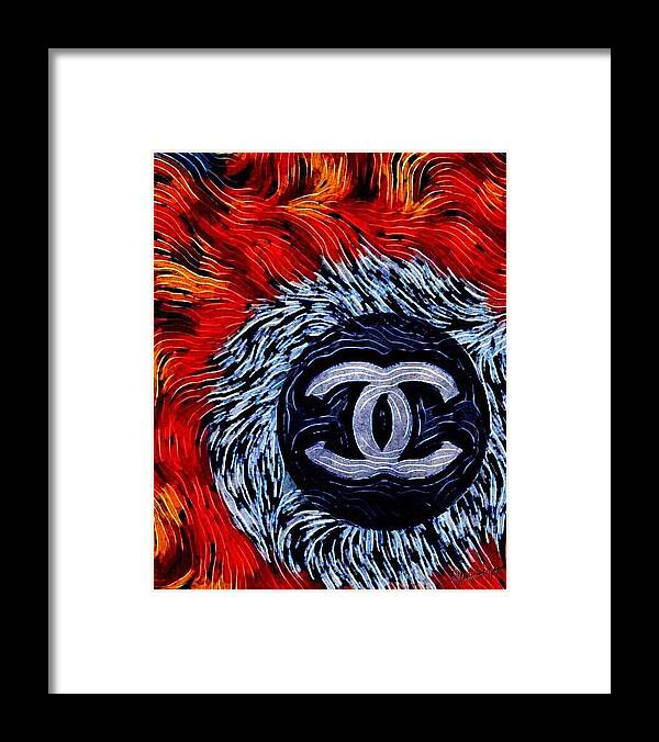 Chanel Feathers - Framed Print