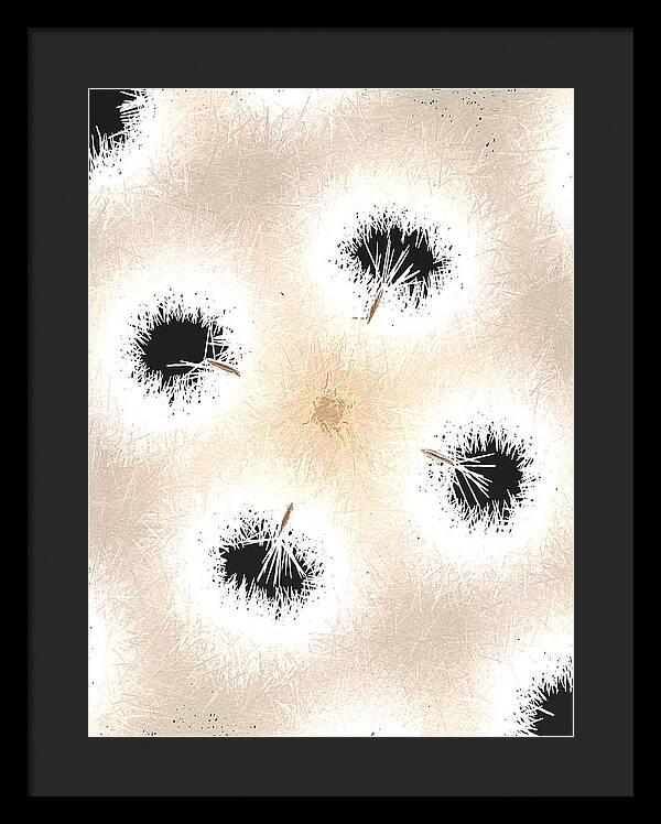 Dandelion Glaze - Framed Print