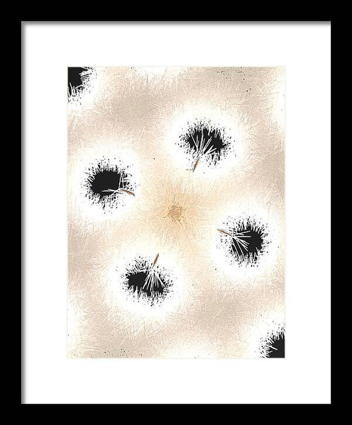 Dandelion Glaze - Framed Print