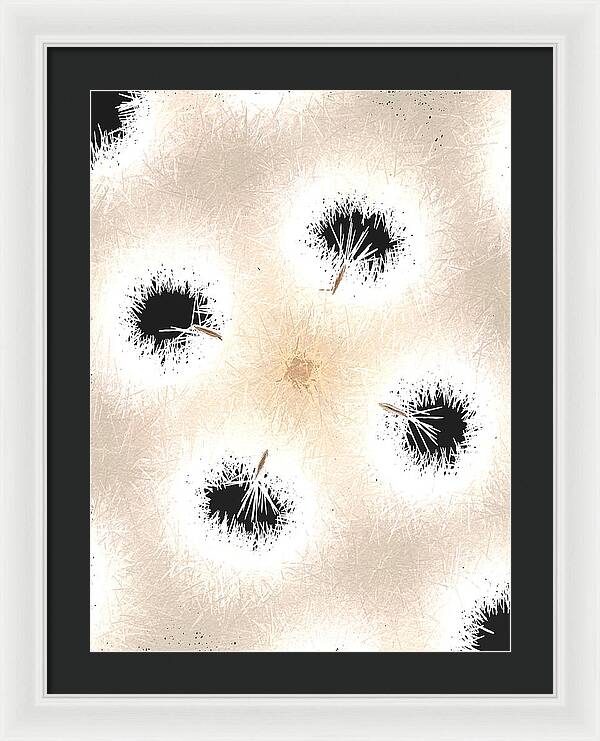 Dandelion Glaze - Framed Print