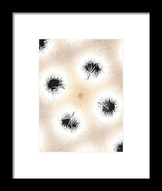 Dandelion Glaze - Framed Print