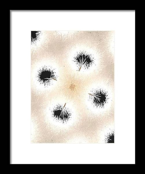 Dandelion Glaze - Framed Print