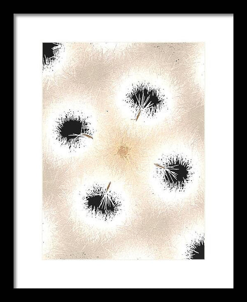 Dandelion Glaze - Framed Print