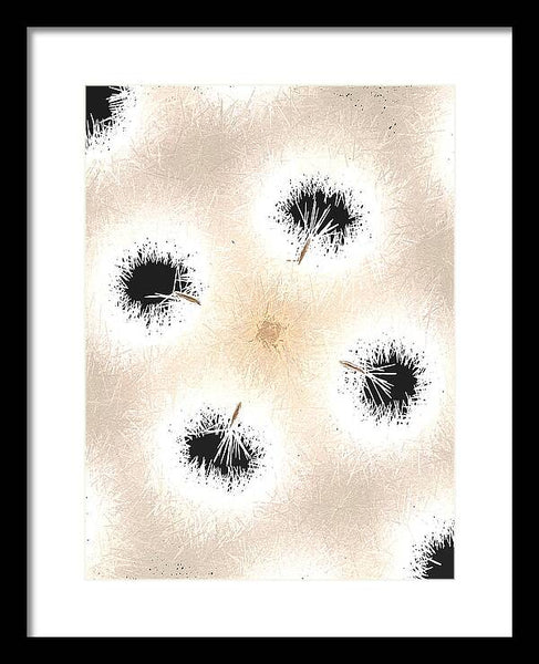 Dandelion Glaze - Framed Print