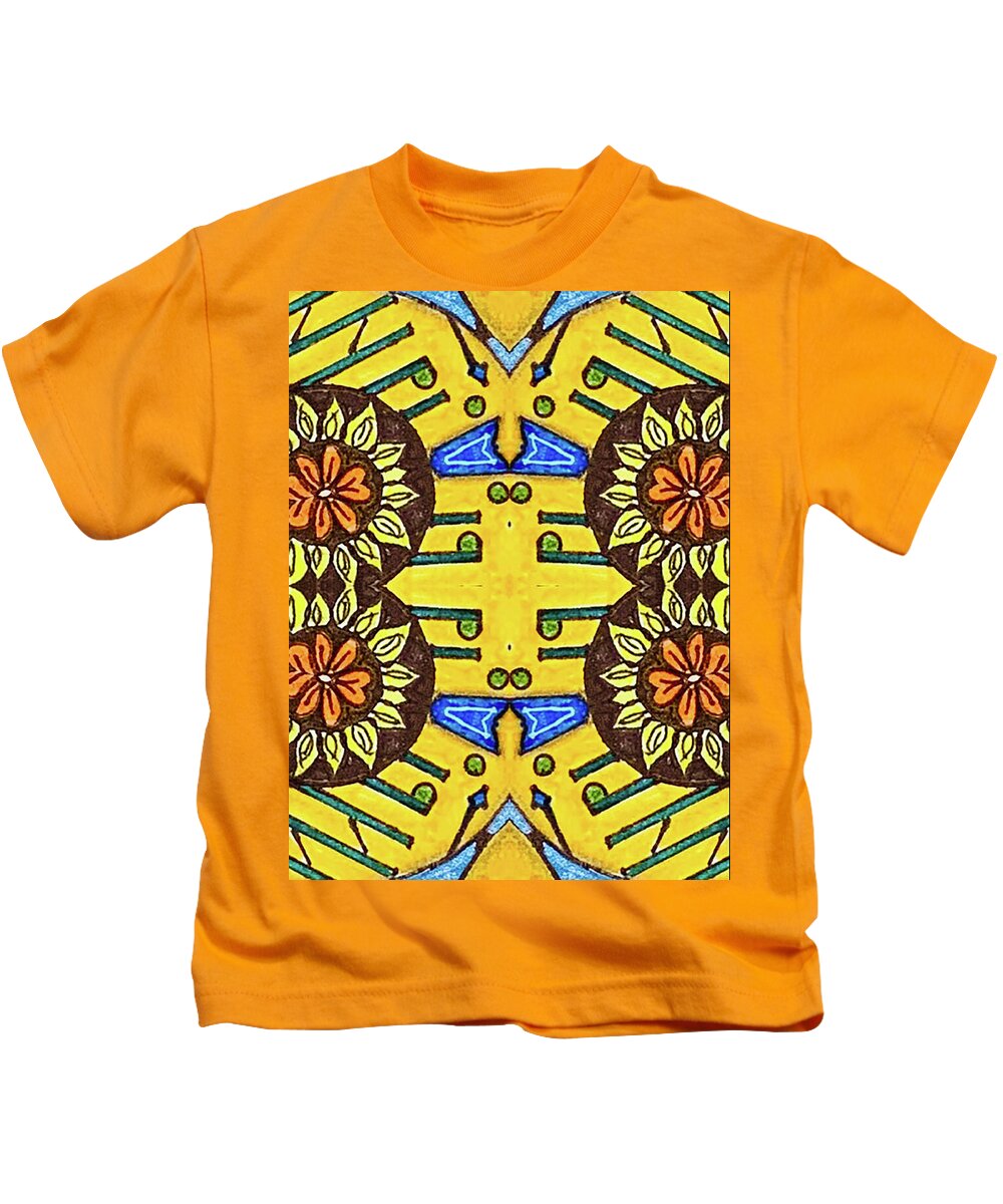Flower Doodle Drawing II - Kids T-Shirt