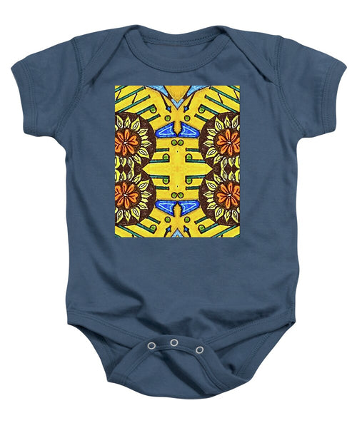 Flower Doodle Drawing II - Baby Onesie