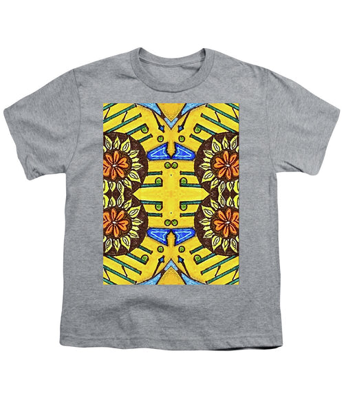 Flower Doodle Drawing II - Youth T-Shirt