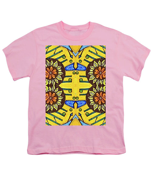 Flower Doodle Drawing II - Youth T-Shirt