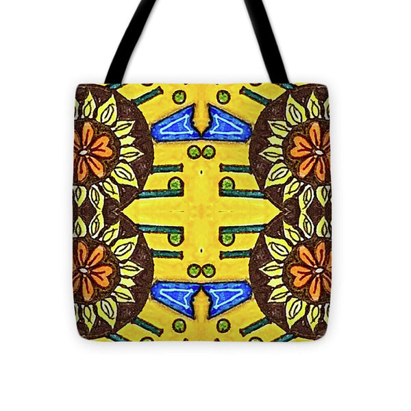 Flower Doodle Drawing II - Tote Bag