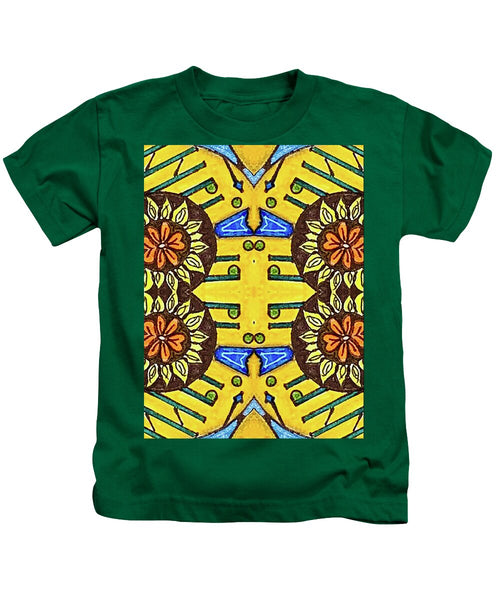 Flower Doodle Drawing II - Kids T-Shirt