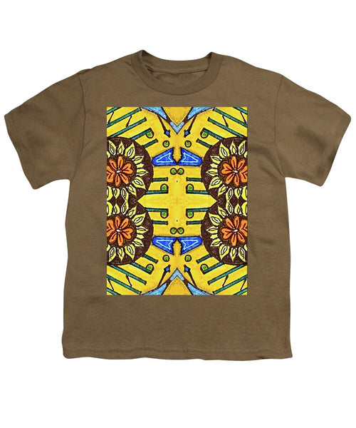 Flower Doodle Drawing II - Youth T-Shirt