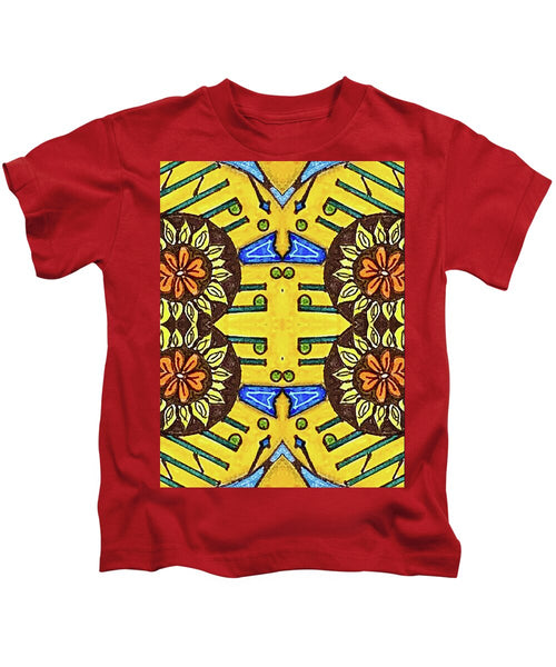 Flower Doodle Drawing II - Kids T-Shirt