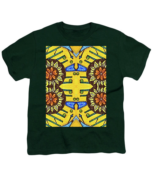 Flower Doodle Drawing II - Youth T-Shirt