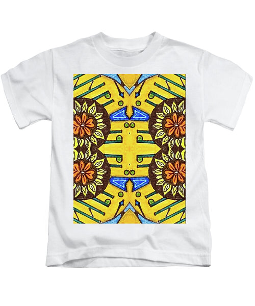 Flower Doodle Drawing II - Kids T-Shirt