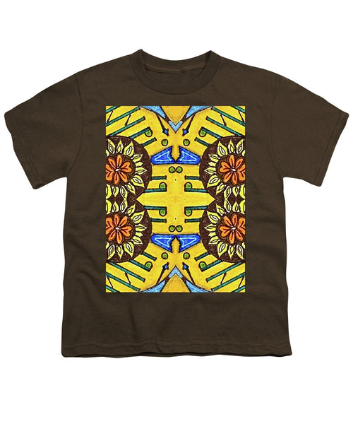 Flower Doodle Drawing II - Youth T-Shirt