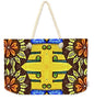 Flower Doodle Drawing II - Weekender Tote Bag