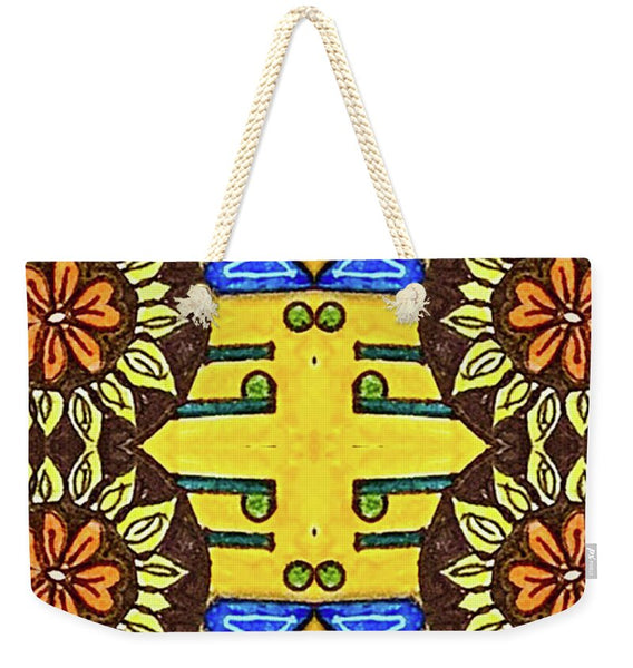 Flower Doodle Drawing II - Weekender Tote Bag
