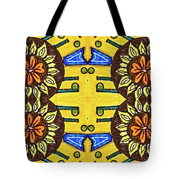 Flower Doodle Drawing II - Tote Bag