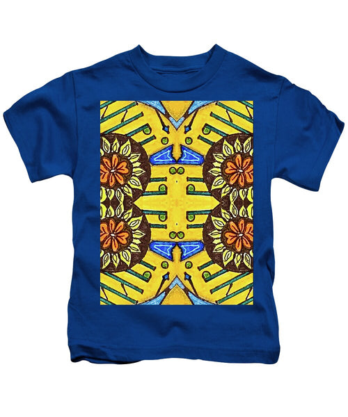 Flower Doodle Drawing II - Kids T-Shirt