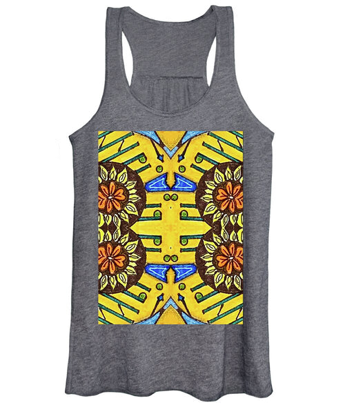 Flower Doodle Drawing II - Women's Tank Top