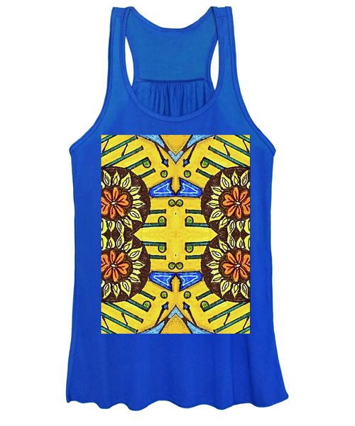 Flower Doodle Drawing II - Women's Tank Top