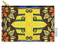 Flower Doodle Drawing II - Zip Pouch
