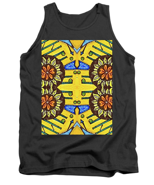 Flower Doodle Drawing II - Tank Top