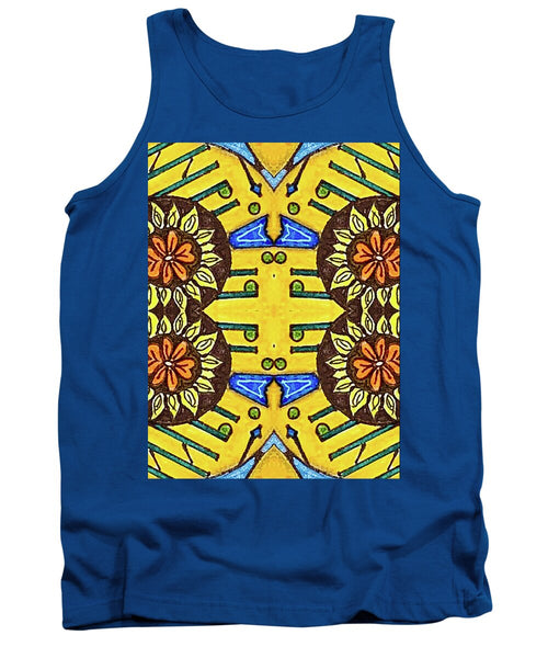 Flower Doodle Drawing II - Tank Top