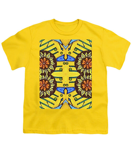 Flower Doodle Drawing II - Youth T-Shirt