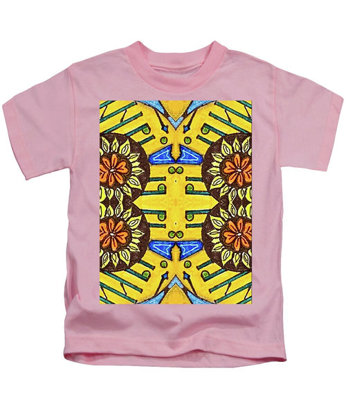 Flower Doodle Drawing II - Kids T-Shirt