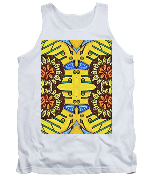 Flower Doodle Drawing II - Tank Top