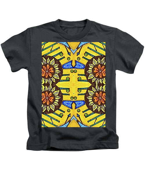 Flower Doodle Drawing II - Kids T-Shirt