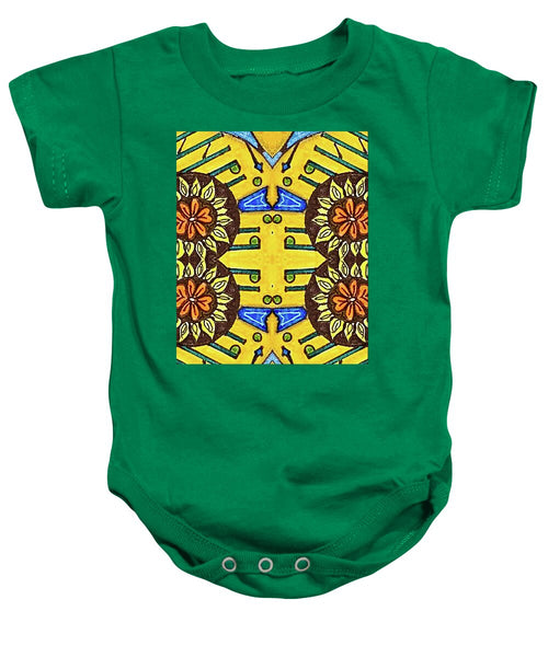 Flower Doodle Drawing II - Baby Onesie