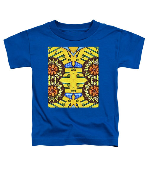 Flower Doodle Drawing II - Toddler T-Shirt