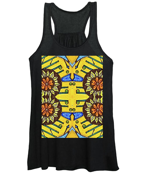 Flower Doodle Drawing II - Women's Tank Top