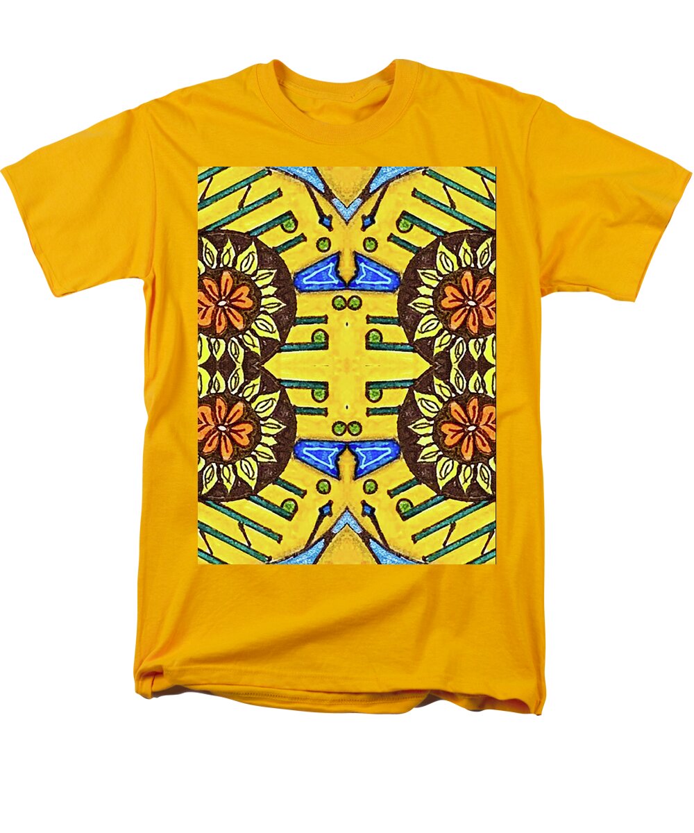 Flower Doodle Drawing II - Men's T-Shirt  (Regular Fit)