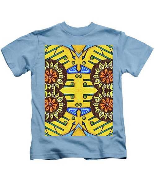 Flower Doodle Drawing II - Kids T-Shirt