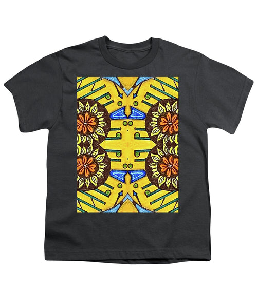 Flower Doodle Drawing II - Youth T-Shirt