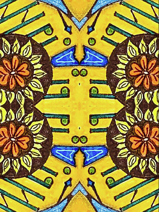 Flower Doodle Drawing II - Art Print