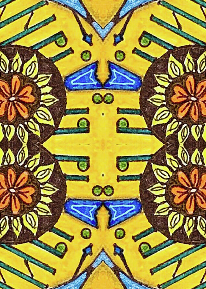 Flower Doodle Drawing II - Puzzle