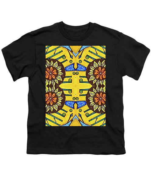 Flower Doodle Drawing II - Youth T-Shirt