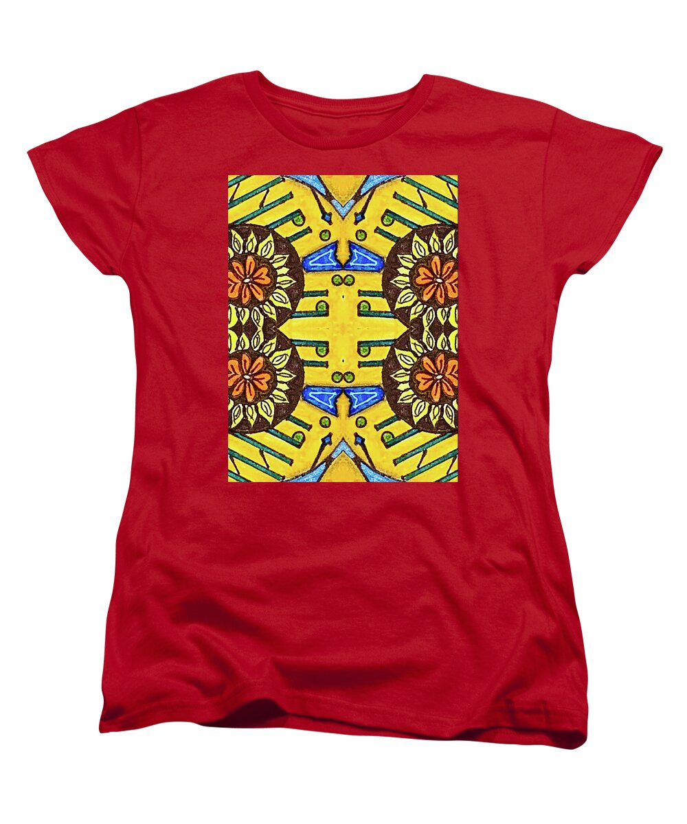 Flower Doodle Drawing II - Women's T-Shirt (Standard Fit)