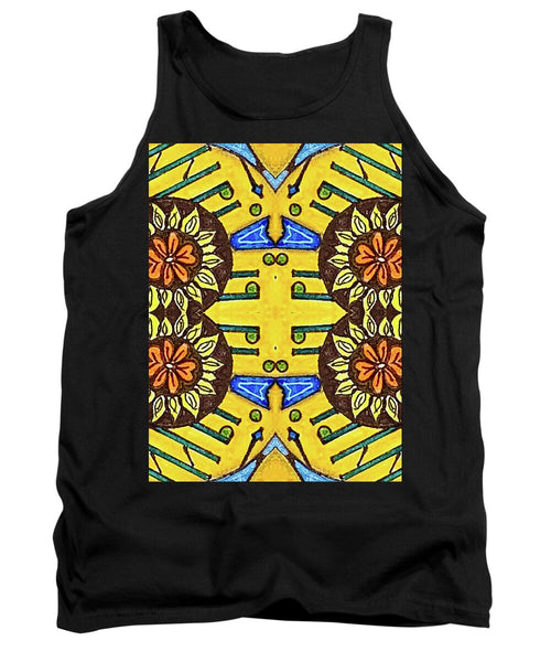 Flower Doodle Drawing II - Tank Top