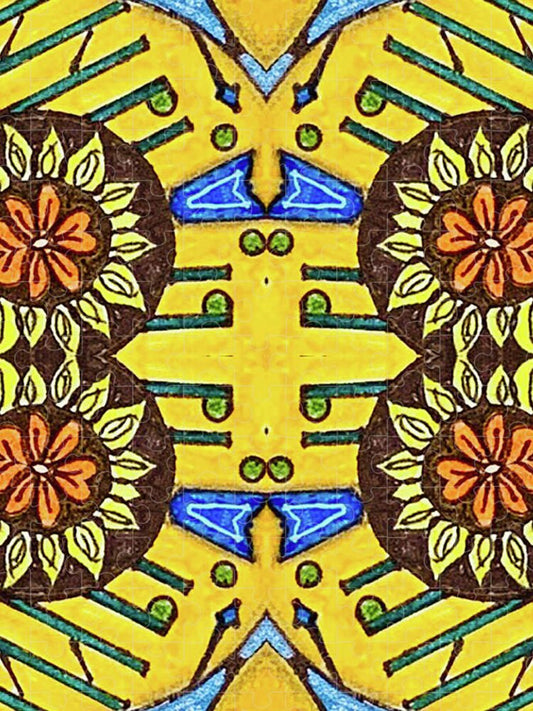 Flower Doodle Drawing II - Puzzle