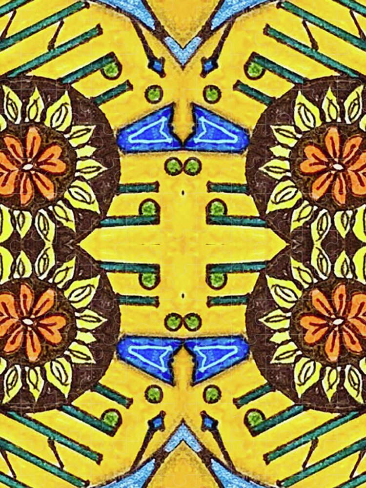 Flower Doodle Drawing II - Puzzle