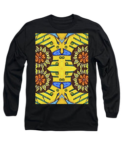 Flower Doodle Drawing II - Long Sleeve T-Shirt