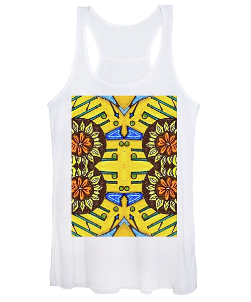 Flower Doodle Drawing II - Women's Tank Top