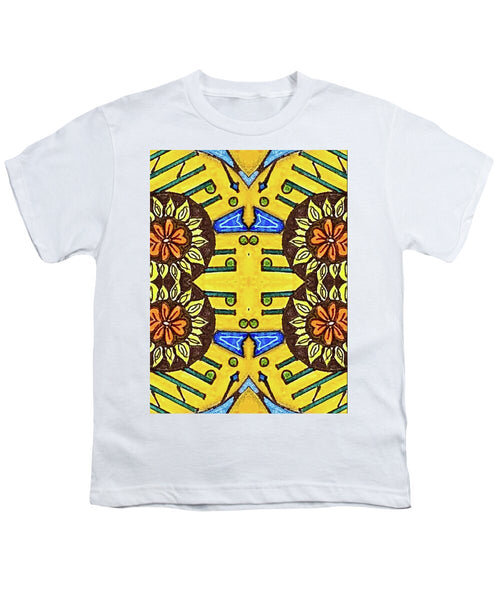 Flower Doodle Drawing II - Youth T-Shirt