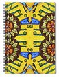 Flower Doodle Drawing II - Spiral Notebook