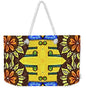 Flower Doodle Drawing II - Weekender Tote Bag